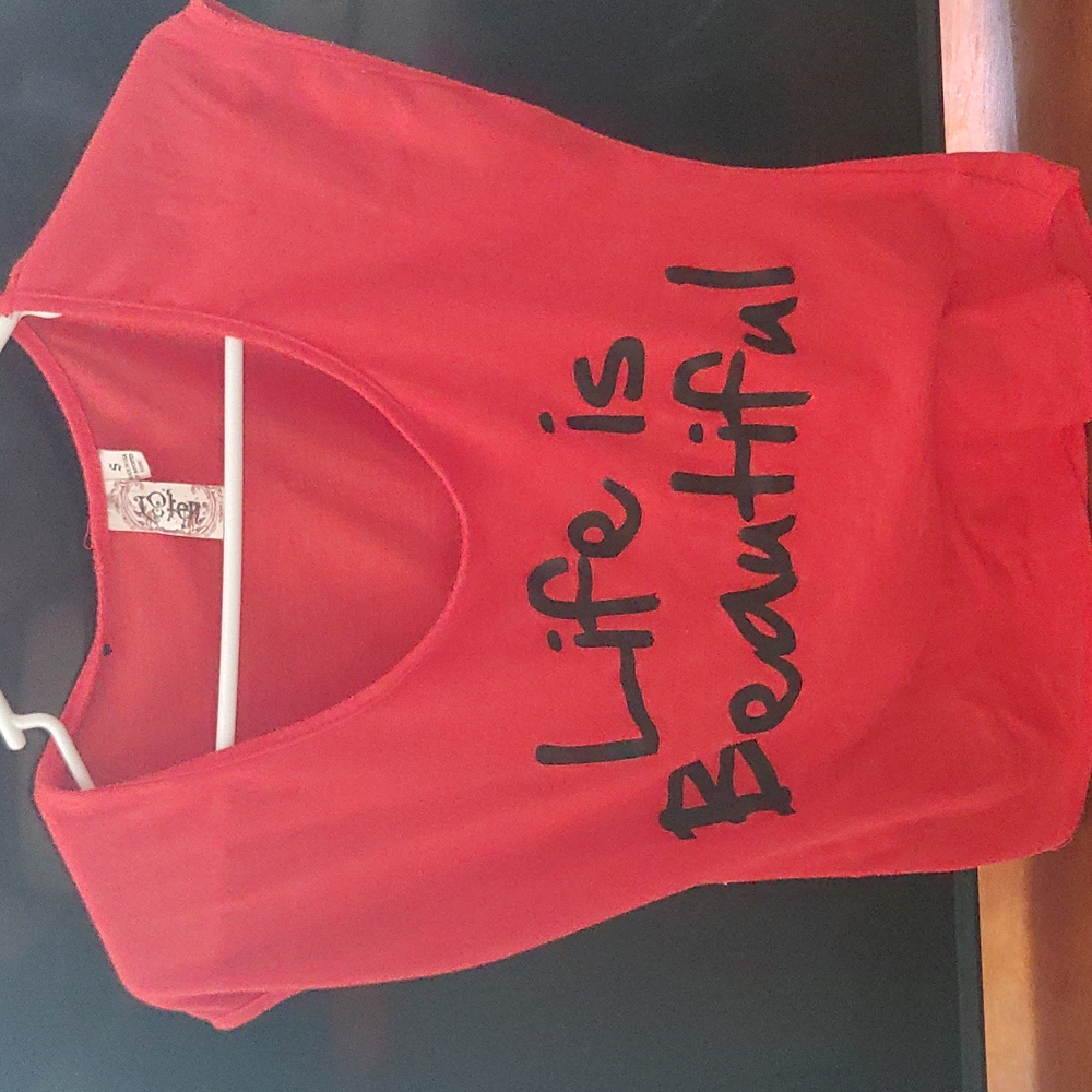 Small "Life is beautiful" tee